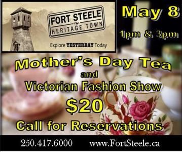 Fort Steele Heritage Town Annual Mother's Day Tea and Victorian Fashion Show